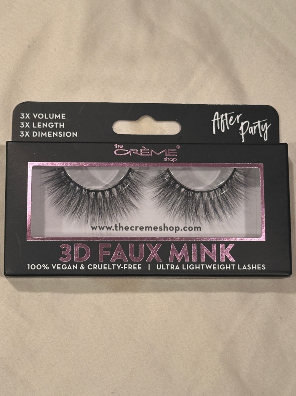 The Crème Shop After Party 3D Faux Mink Lashes - Black